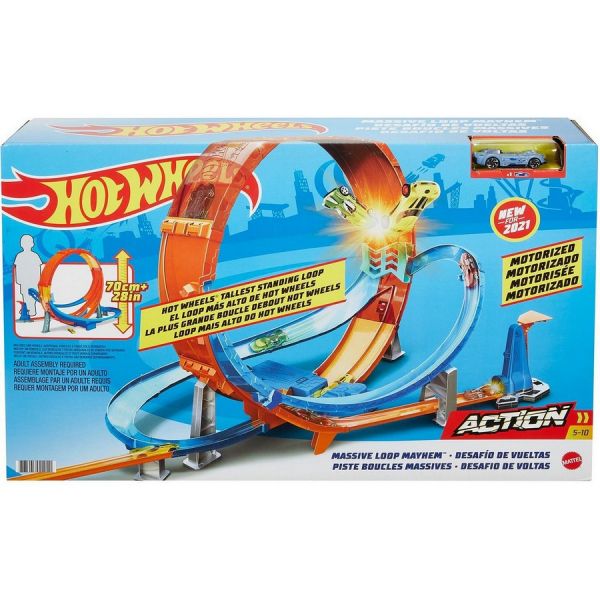 Игровой набор HOT WHEELS Экшн Гигантская петля, гоночная машина